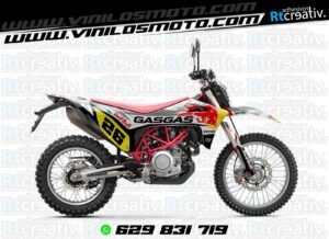 ADHESIVOS Y PEGATINAS DE VINILO GAS GAS ENDURO Y CROSS Rt011-08