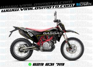 ADHESIVOS Y PEGATINAS DE VINILO GAS GAS ENDURO Y CROSS Rt013-04