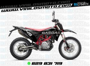 ADHESIVOS Y PEGATINAS DE VINILO GAS GAS ENDURO Y CROSS Rt013-06