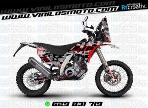 175€ - AJP PR7 Adventure | Diseño Rt005 1 ADHESIVOS Y PEGATINAS DE VINILO AJP PR7 ADVENTURE Rt005-01