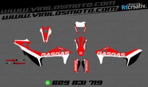 ADHESIVOS Y PEGATINAS DE VINILO GAS GAS ENDURO Y CROSS Rt010-01