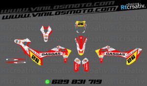 ADHESIVOS Y PEGATINAS DE VINILO GAS GAS ENDURO Y CROSS Rt011-02