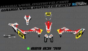 ADHESIVOS Y PEGATINAS DE VINILO GAS GAS ENDURO Y CROSS Rt011-04