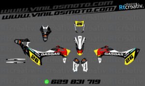 ADHESIVOS Y PEGATINAS DE VINILO GAS GAS ENDURO Y CROSS Rt011-06