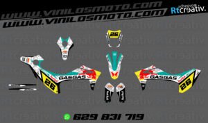 ADHESIVOS Y PEGATINAS DE VINILO GAS GAS ENDURO Y CROSS Rt011-07