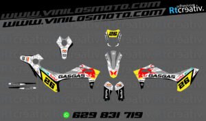 ADHESIVOS Y PEGATINAS DE VINILO GAS GAS ENDURO Y CROSS Rt011-08