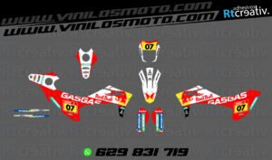ADHESIVOS Y PEGATINAS DE VINILO GAS GAS ENDURO Y CROSS Rt012-02