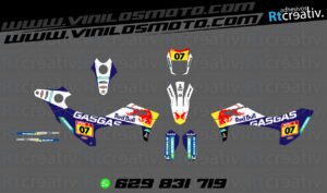 ADHESIVOS Y PEGATINAS DE VINILO GAS GAS ENDURO Y CROSS Rt012-03