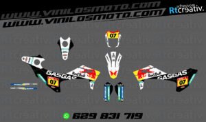 ADHESIVOS Y PEGATINAS DE VINILO GAS GAS ENDURO Y CROSS Rt012-04