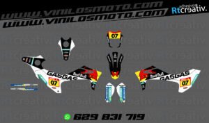 ADHESIVOS Y PEGATINAS DE VINILO GAS GAS ENDURO Y CROSS Rt012-09