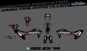 ADHESIVOS Y PEGATINAS DE VINILO GAS GAS ENDURO Y CROSS Rt013-01