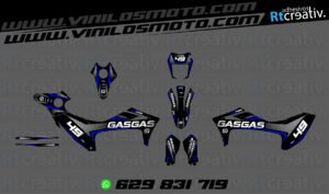 ADHESIVOS Y PEGATINAS DE VINILO GAS GAS ENDURO Y CROSS Rt013-02
