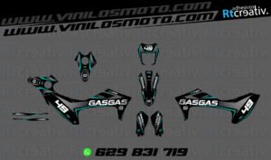 ADHESIVOS Y PEGATINAS DE VINILO GAS GAS ENDURO Y CROSS Rt013-03