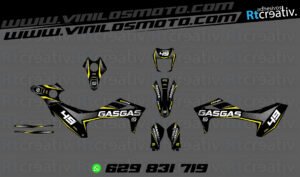ADHESIVOS Y PEGATINAS DE VINILO GAS GAS ENDURO Y CROSS Rt013-04