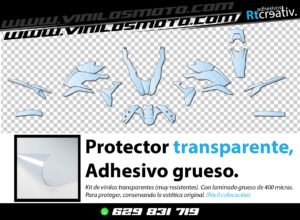 KIT DE VINILO PROTECTOR TRANSPARENTE GRUESO PARA MACBOR MONTANA XR5
