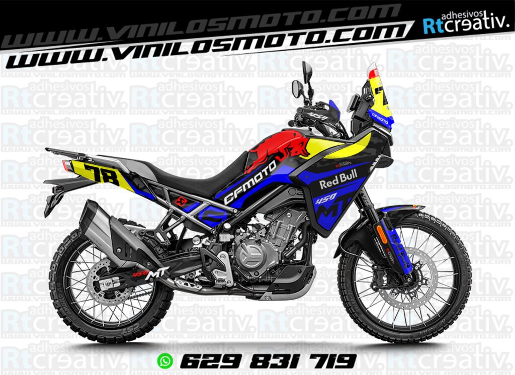ADHESIVOS Y PEGATINAS DE VINILO CFMOTO 450 MT RT001-12
