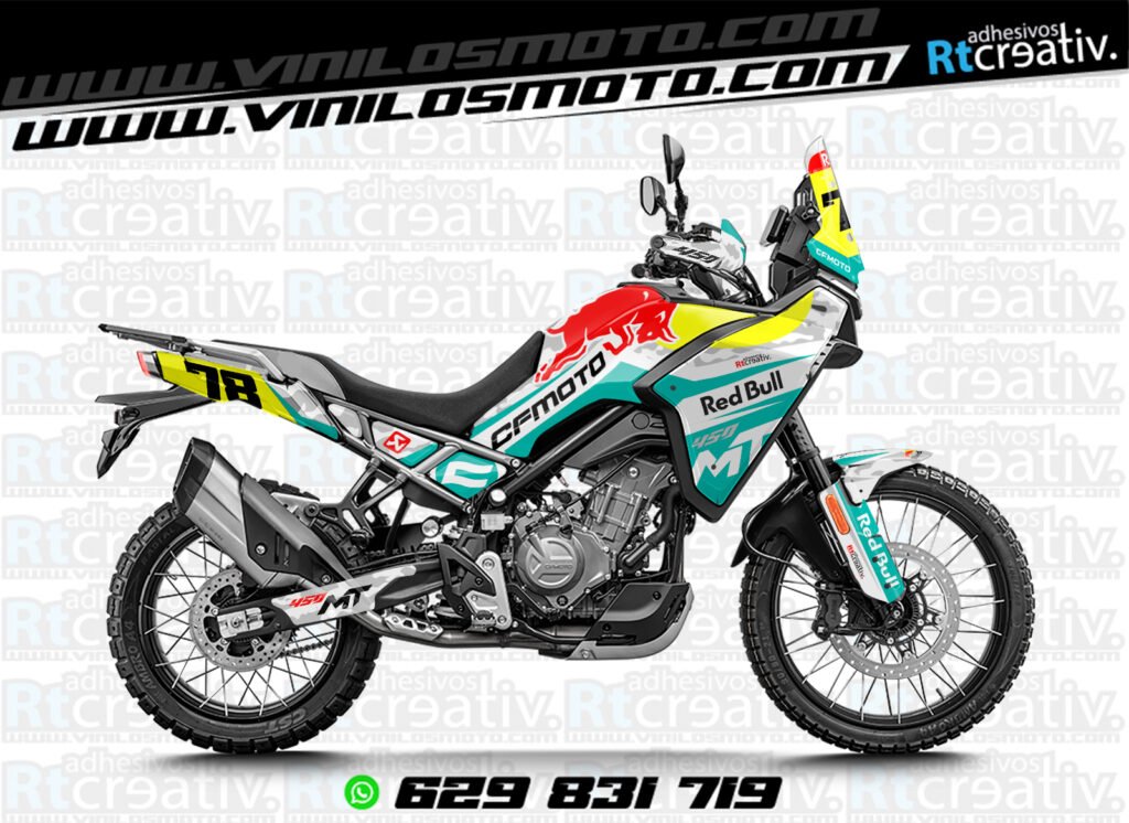ADHESIVOS Y PEGATINAS DE VINILO CFMOTO 450 MT RT001-05