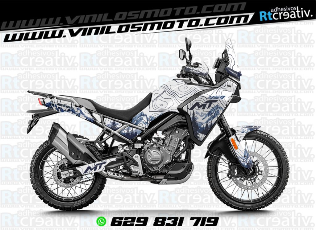 ADHESIVOS Y PEGATINAS DE VINILO CFMOTO 450 MT RT002-1