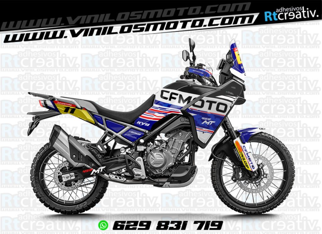 ADHESIVOS Y PEGATINAS DE VINILO CFMOTO 450 MT RT003-3
