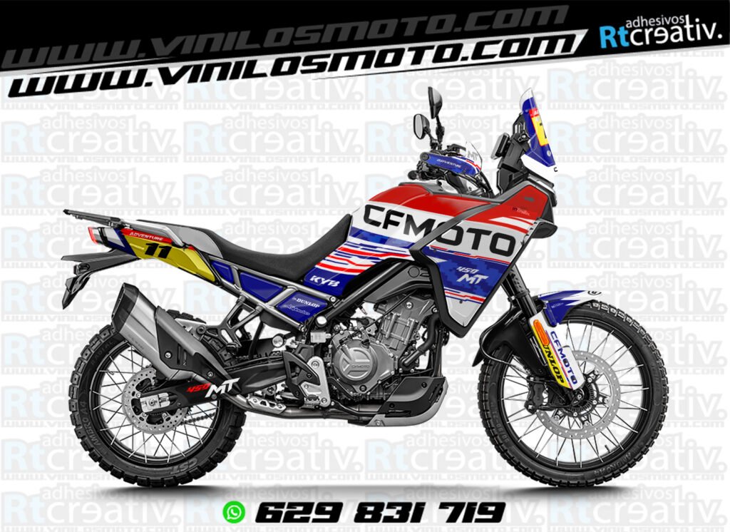 ADHESIVOS Y PEGATINAS DE VINILO CFMOTO 450 MT RT003-4