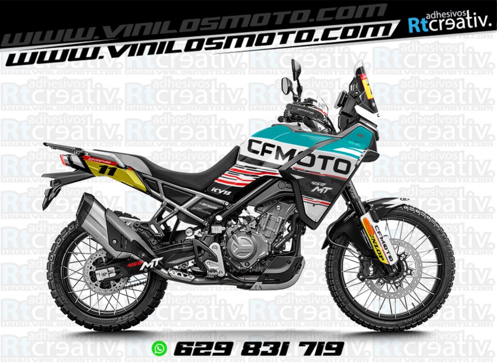 ADHESIVOS Y PEGATINAS DE VINILO CFMOTO 450 MT RT003-5