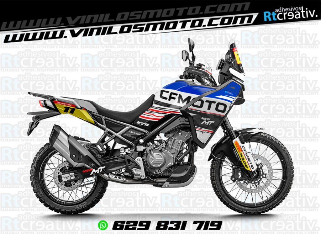 ADHESIVOS Y PEGATINAS DE VINILO CFMOTO 450 MT RT003-6