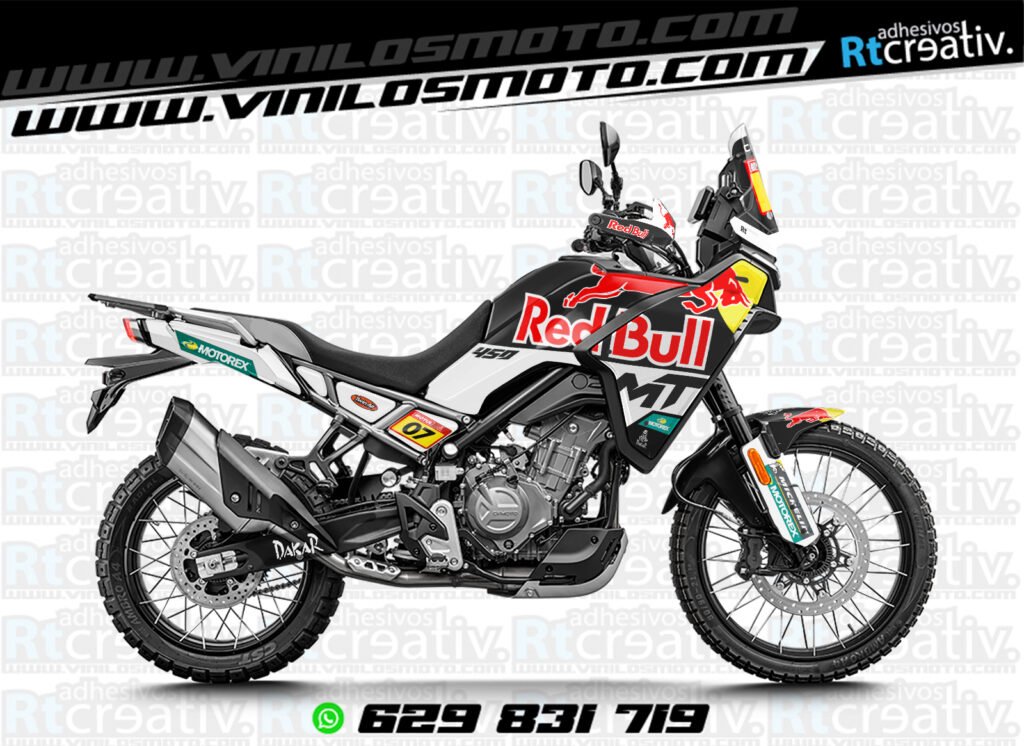 175€ - CFmoto 450 MT | Diseño RT004 3 ADHESIVOS Y PEGATINAS DE VINILO CFMOTO 450 MT RT004-2