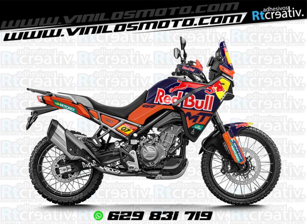175€ - CFmoto 450 MT | Diseño RT004 5 ADHESIVOS Y PEGATINAS DE VINILO CFMOTO 450 MT RT004-3