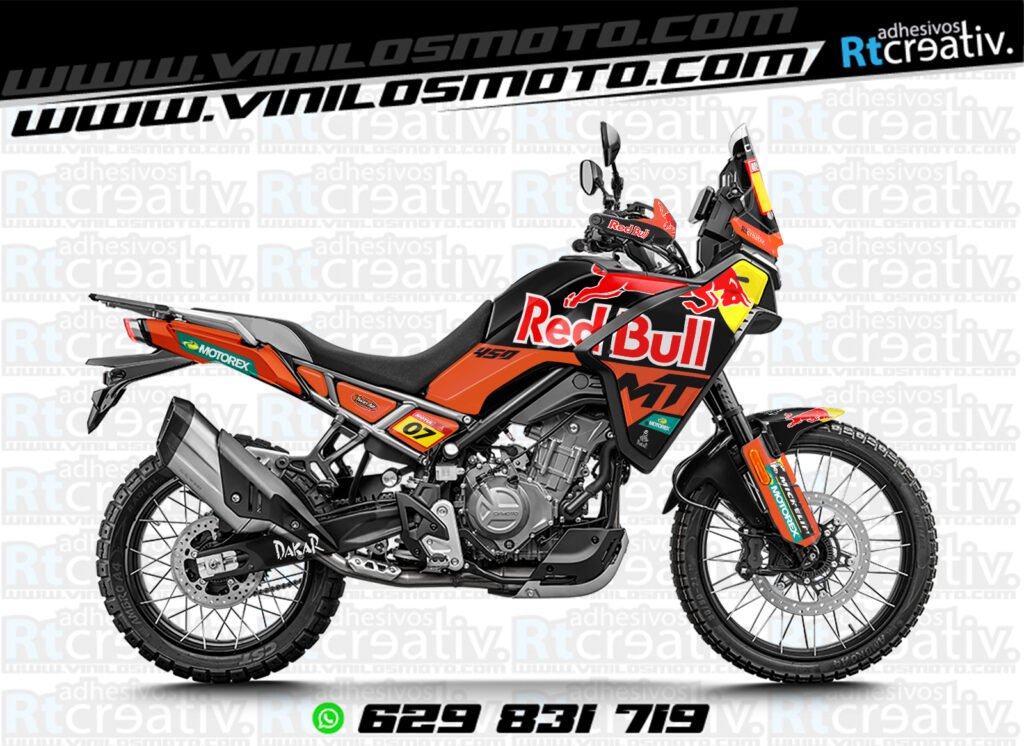 175€ - CFmoto 450 MT | Diseño RT004 7 ADHESIVOS Y PEGATINAS DE VINILO CFMOTO 450 MT RT004-4