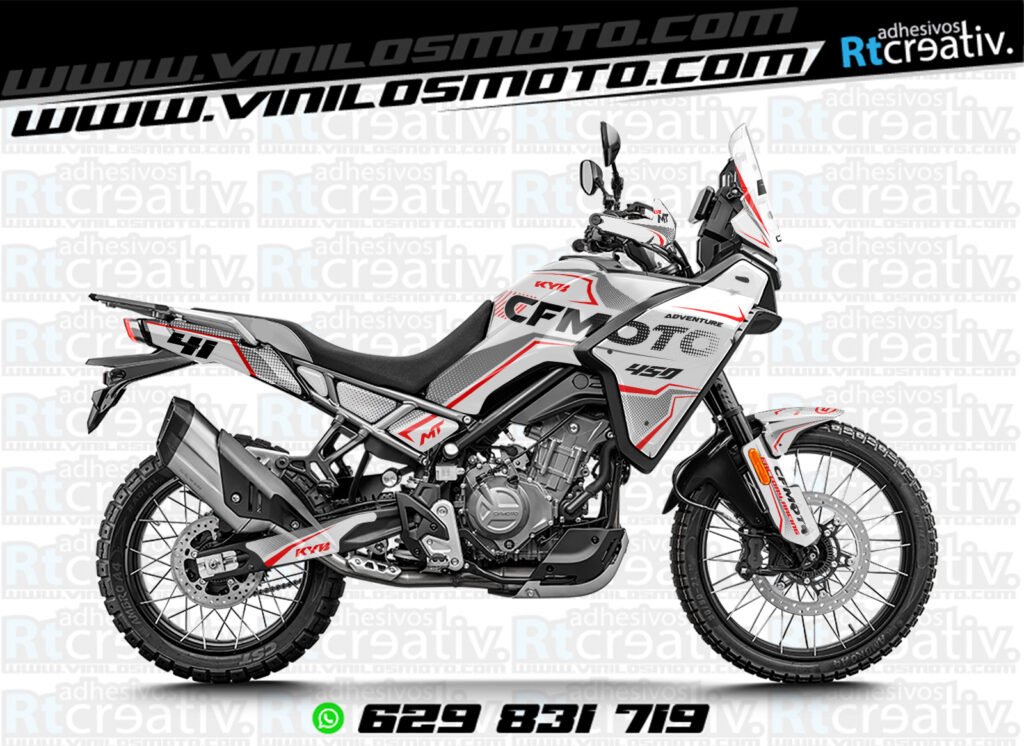 ADHESIVOS Y PEGATINAS DE VINILO CFMOTO 450 MT RT005-6