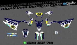 ADHESIVOS Y PEGATINAS DE VINILO HUSQVARNA ENDURO Y CROSS Rt035-04
