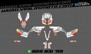 ADHESIVOS Y PEGATINAS DE VINILO AJP PR7 ADVENTURE Rt007-08