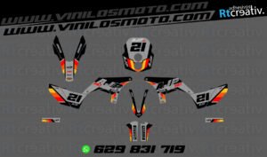 ADHESIVOS Y PEGATINAS DE VINILO AJP PR7 ADVENTURE Rt007-11