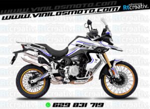 175€ - Voge 900 DSX | Diseño Rt004 5 ADHESIVOS Y PEGATINAS DE VINILO VOGE 900 DSX Rt004-03 blanco