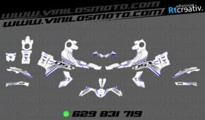 175€ - Voge 900 DSX | Diseño Rt004 6 ADHESIVOS Y PEGATINAS DE VINILO VOGE 900 DSX Rt004-03 blanco