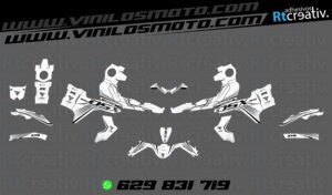 175€ - Voge 900 DSX | Diseño Rt004 12 ADHESIVOS Y PEGATINAS DE VINILO VOGE 900 DSX Rt004-06 blanco