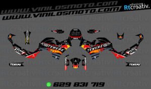 ADHESIVOS Y PEGATINAS DE VINILO YAMAHA TENERE Rt024-01