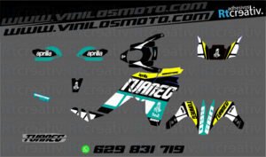 175€ - Aprilia Tuareg | Diseño Rt001 8 ADHESIVOS Y PEGATINAS DE VINILO APRILIA TUAREG Rt001-05