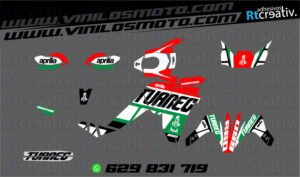 175€ - Aprilia Tuareg | Diseño Rt001 20 ADHESIVOS Y PEGATINAS DE VINILO APRILIA TUAREG Rt001-13