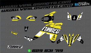 175€ - Aprilia Tuareg | Diseño Rt001 28 ADHESIVOS Y PEGATINAS DE VINILO APRILIA TUAREG Rt001-16