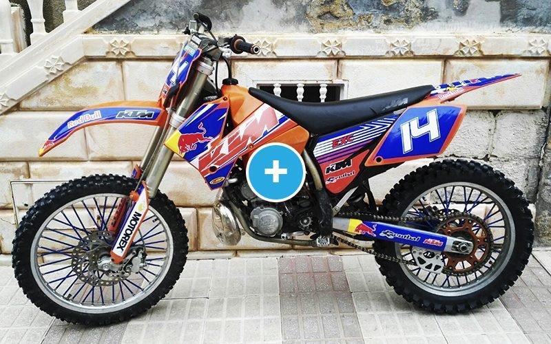 ADHESIVOS Y PEGATINAS DE VINILO KTM ENDURO Y CROSS Rt002