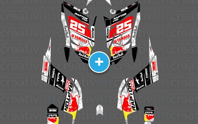 ADHESIVOS Y PEGATINAS DE VINILO PARA YAMAHA RAPTOR 700 Rt002