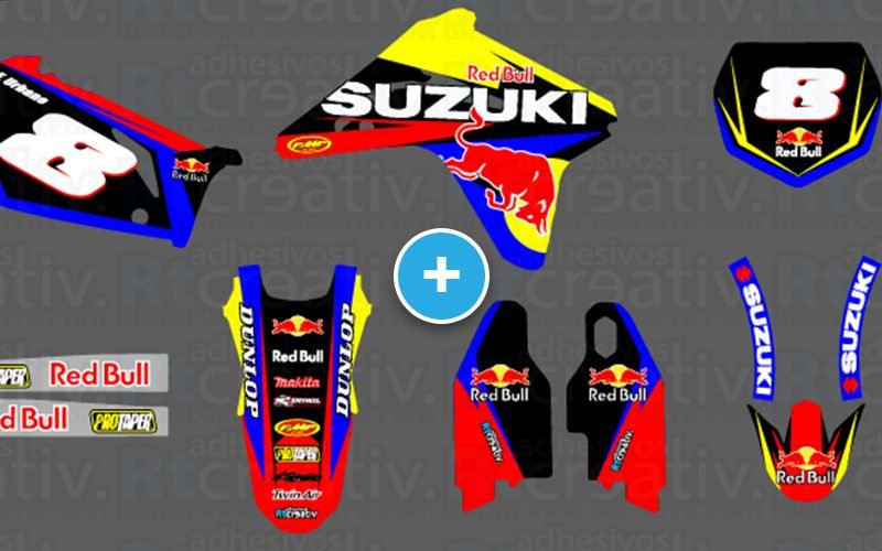 ADHESIVOS Y PEGATINAS DE VINILO SUZUKI ENDURO Y CROSS Rt003