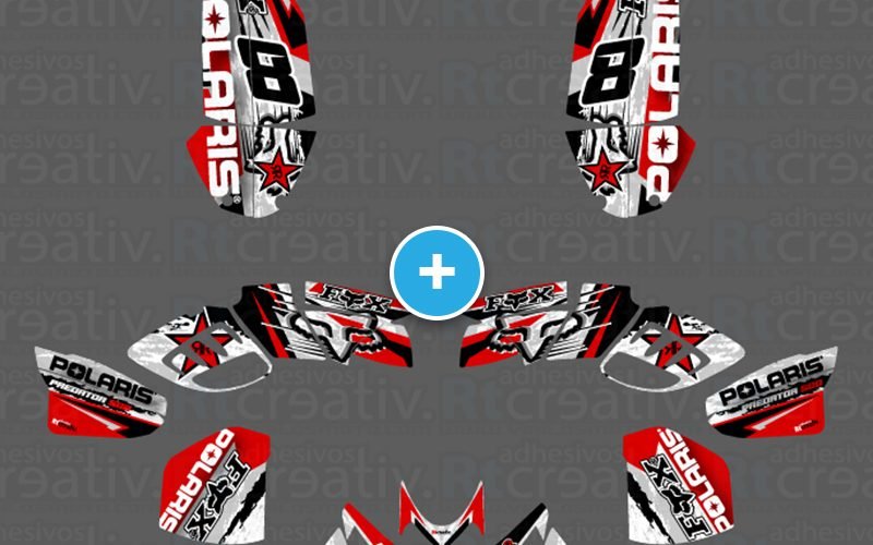 ADHESIVOS Y PEGATINAS DE VINILO PARA POLARIS PREDATOR 500 Rt003