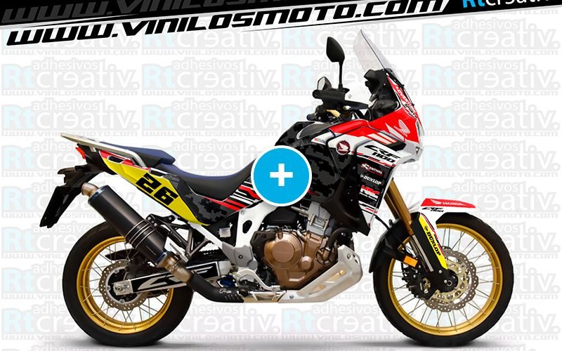 ADHESIVOS Y PEGATINAS DE VINILO HONDA ÁFRICA TWIN Rt006