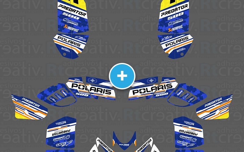 ADHESIVOS Y PEGATINAS DE VINILO PARA POLARIS PREDATOR 500 Rt006