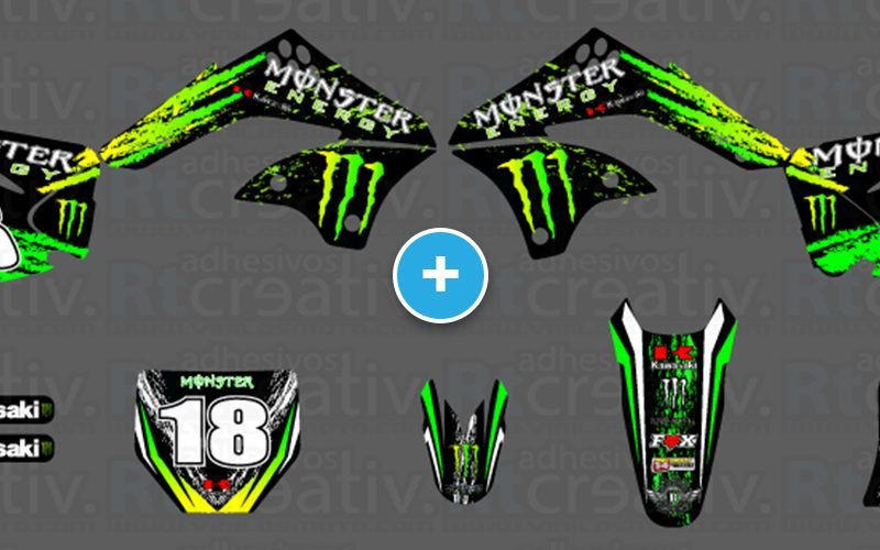 ADHESIVOS Y PEGATINAS DE VINILO KAWASAKI ENDURO Y CROSS Rt007
