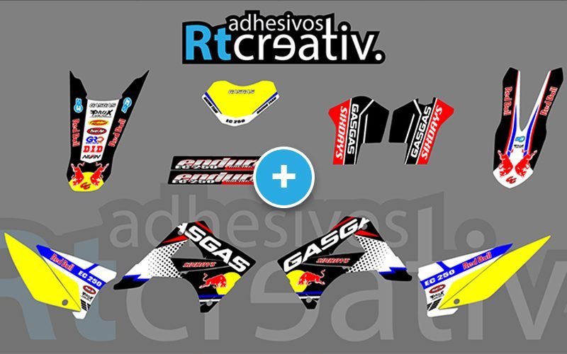 ADHESIVOS Y PEGATINAS DE VINILO GAS GAS ENDURO Y CROSS Rt007