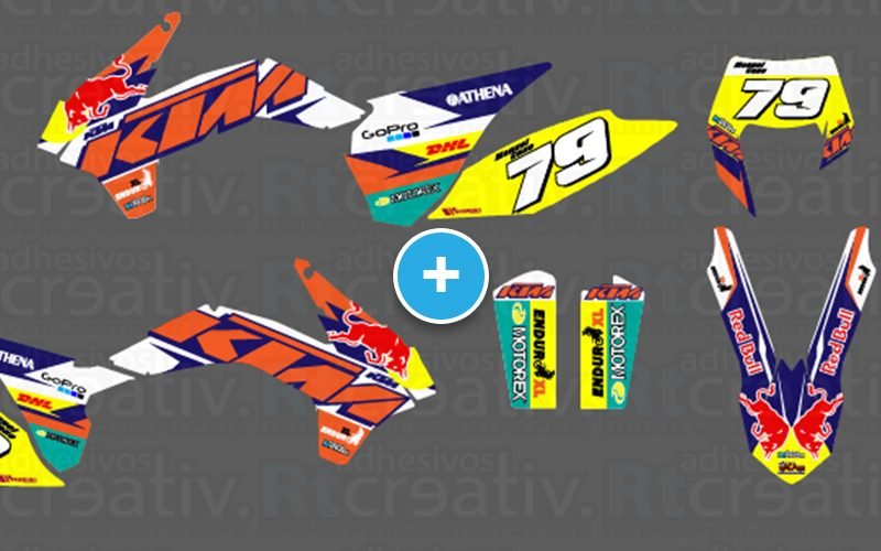 ADHESIVOS Y PEGATINAS DE VINILO KTM ENDURO Y CROSS Rt012