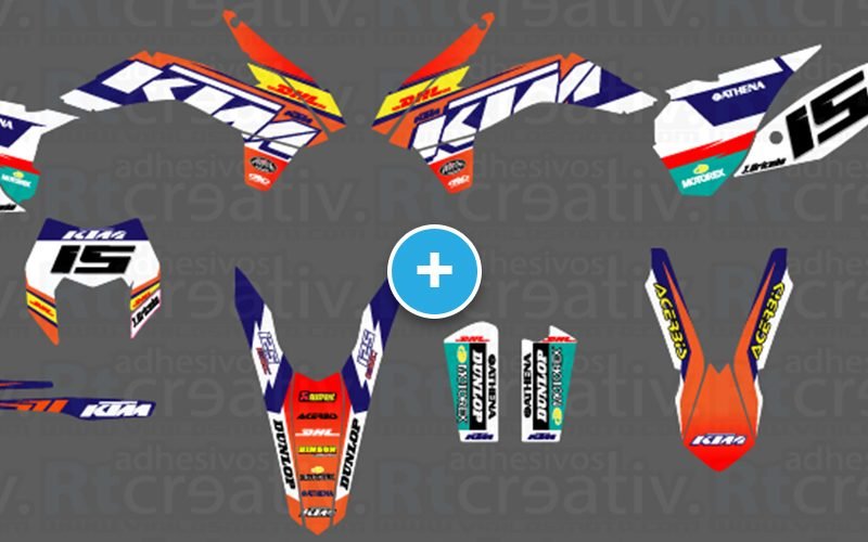 ADHESIVOS Y PEGATINAS DE VINILO KTM ENDURO Y CROSS Rt015
